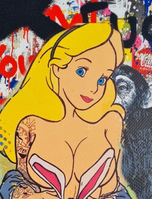 Death Nyc * Alice * 45 X 32 Cm * Signed * Limited * Certificate # XX/120 photo Art