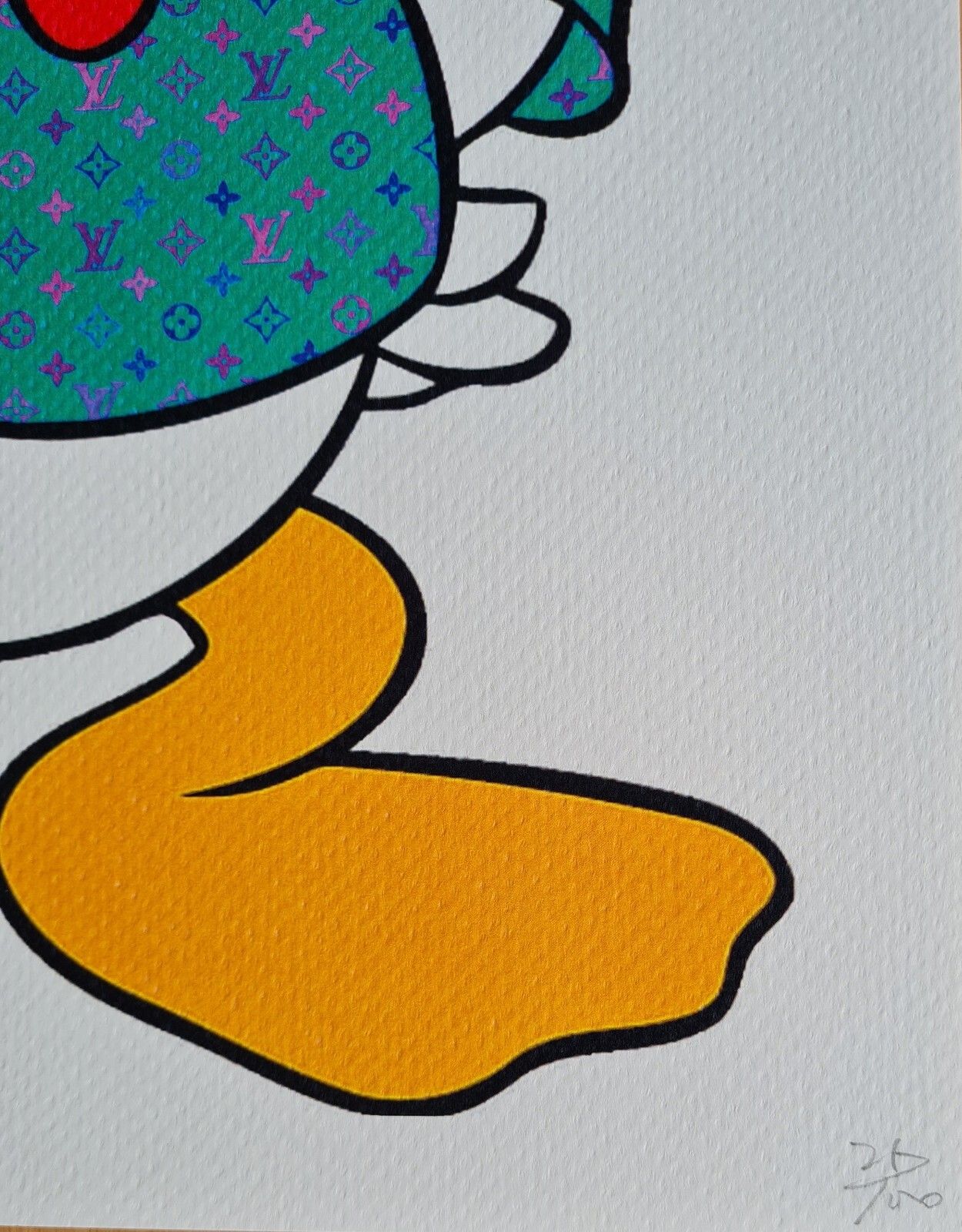 Death Nyc * Donald Duck * 45 X 32 Cm * Signed * Limited * Certificate photo vinterior