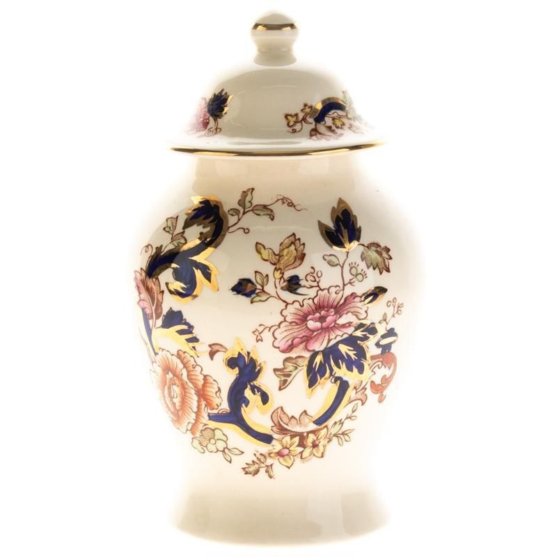 Mid Century Mason’s Imari “Mandalay” Pattern Ironstone Pottery Ceramic Vase