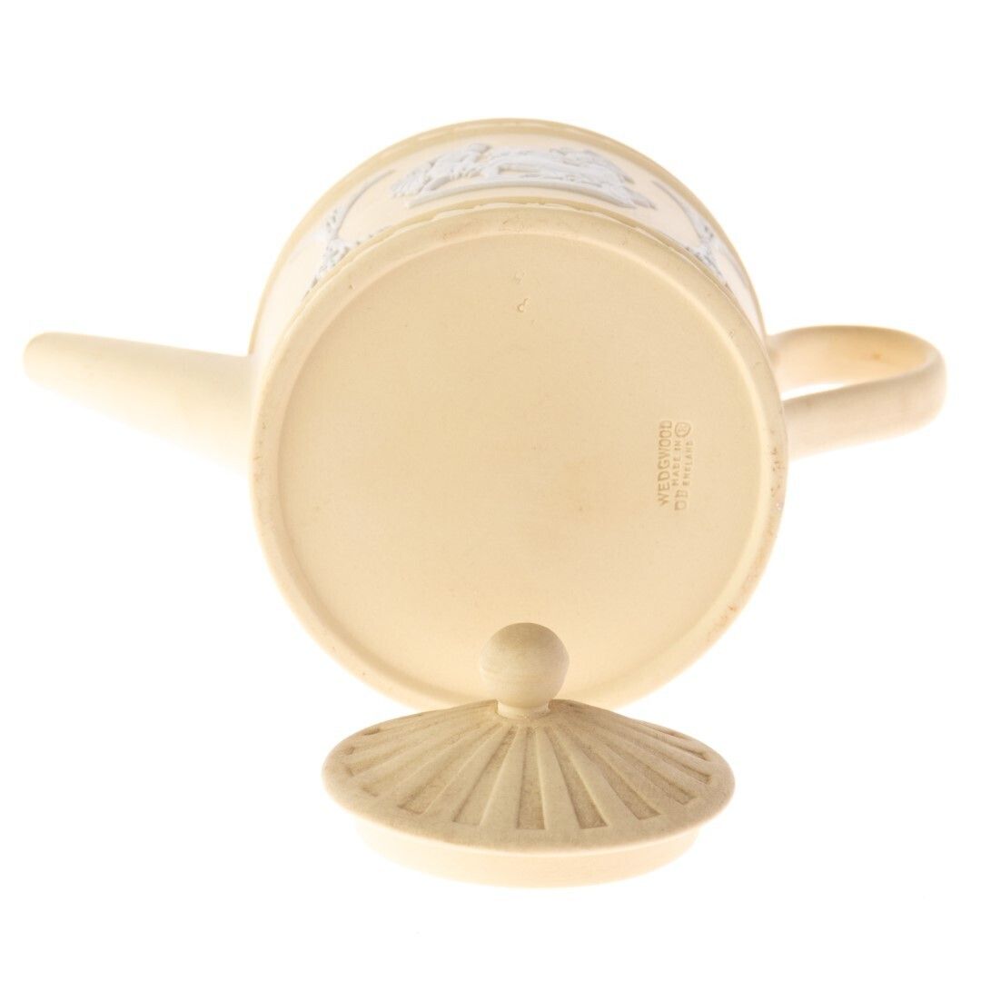 Wedgwood Primrose Yellow Jasperware Small Teapot With Bas Relief Depicting Ulysses photo furniture