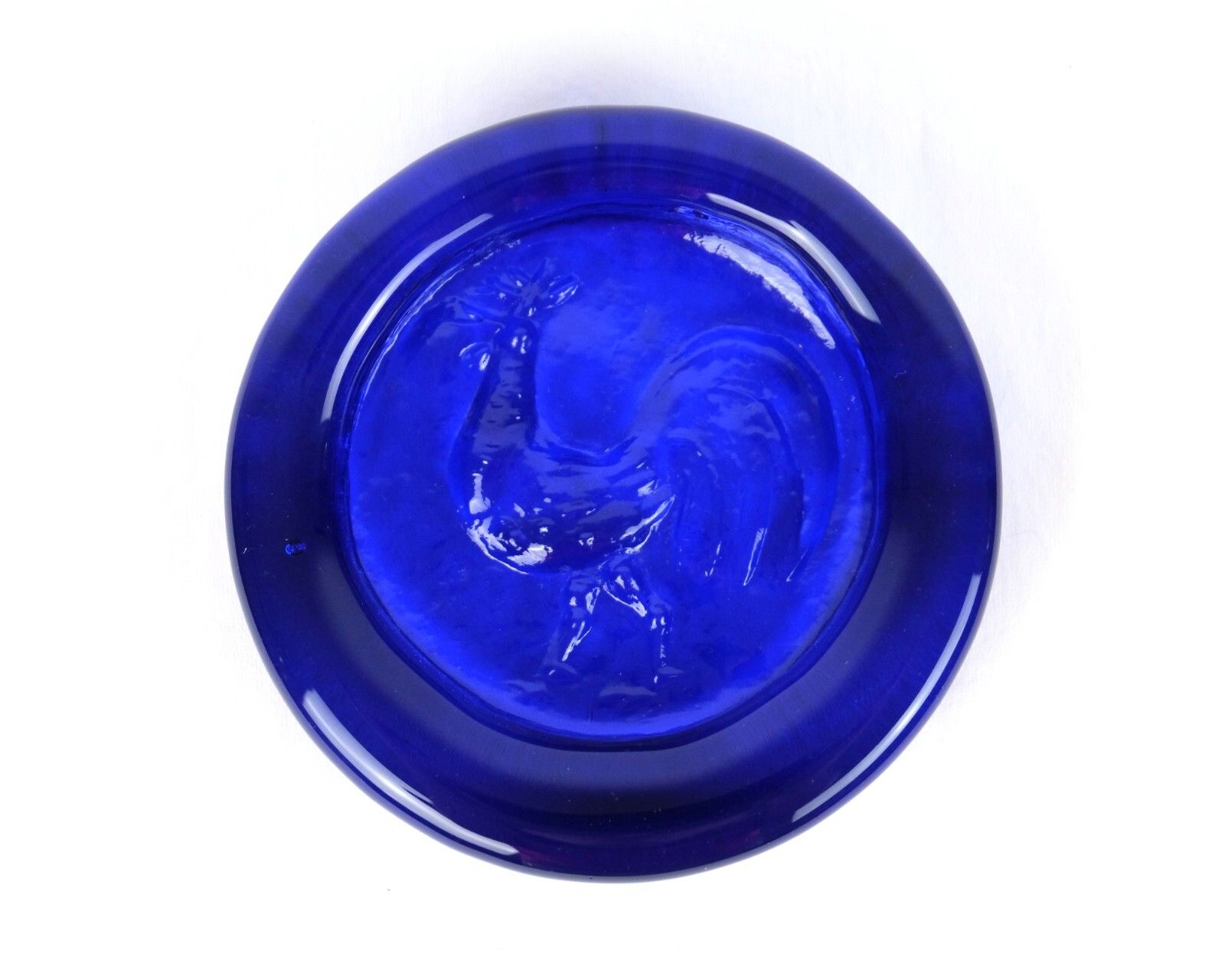 A Mid Century Swedish Glass Animal Dish By Erik Hoglund For Boda