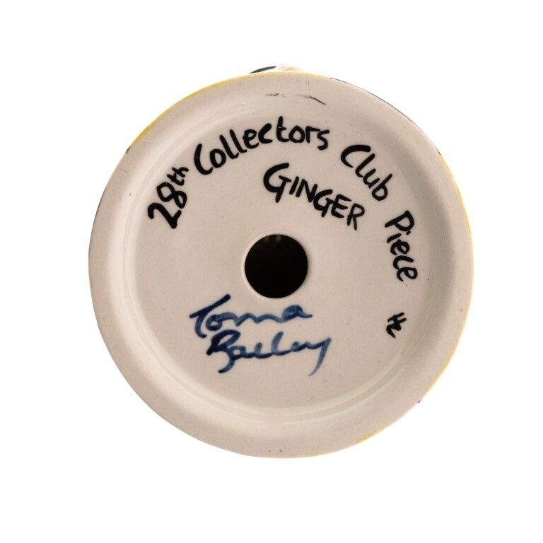 Lorna Bailey Signed Limited Edition “Ginger – 28th Collector’s Club Piece” Porcelain Art Deco Style Pottery Sugar Sifter photo furniture