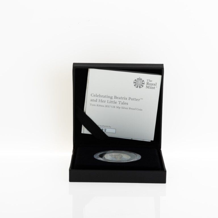 Uncirculated & Certified 2017 Royal Mint Tom Kitten Uk 50p Silver Coin From Beatrix Potter Series photo for sale