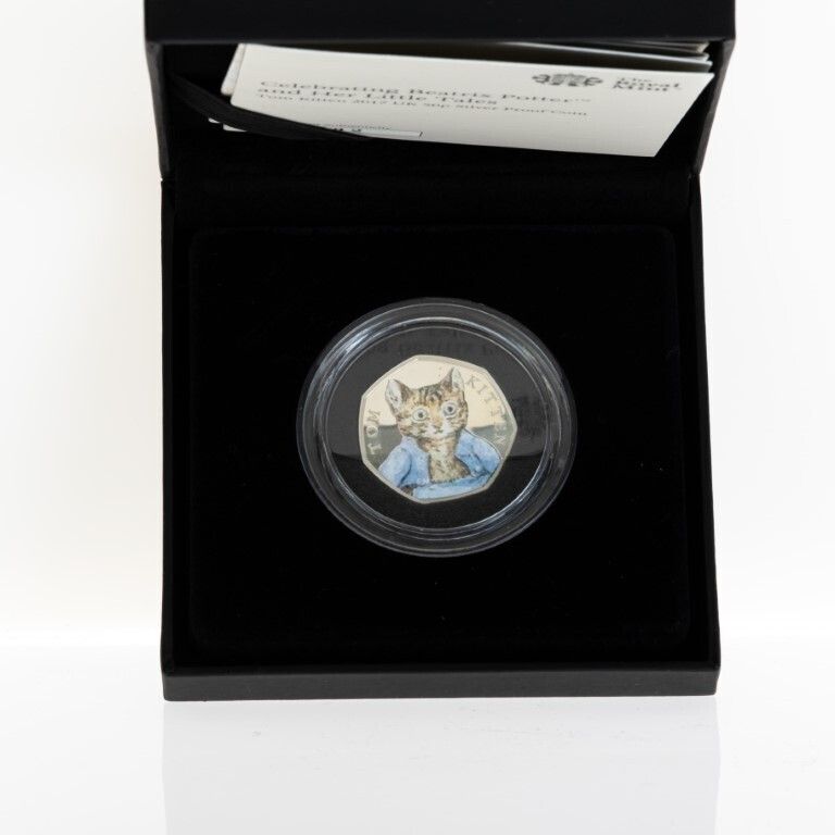 Uncirculated & Certified 2017 Royal Mint Tom Kitten Uk 50p Silver Coin From Beatrix Potter Series photo 65.0