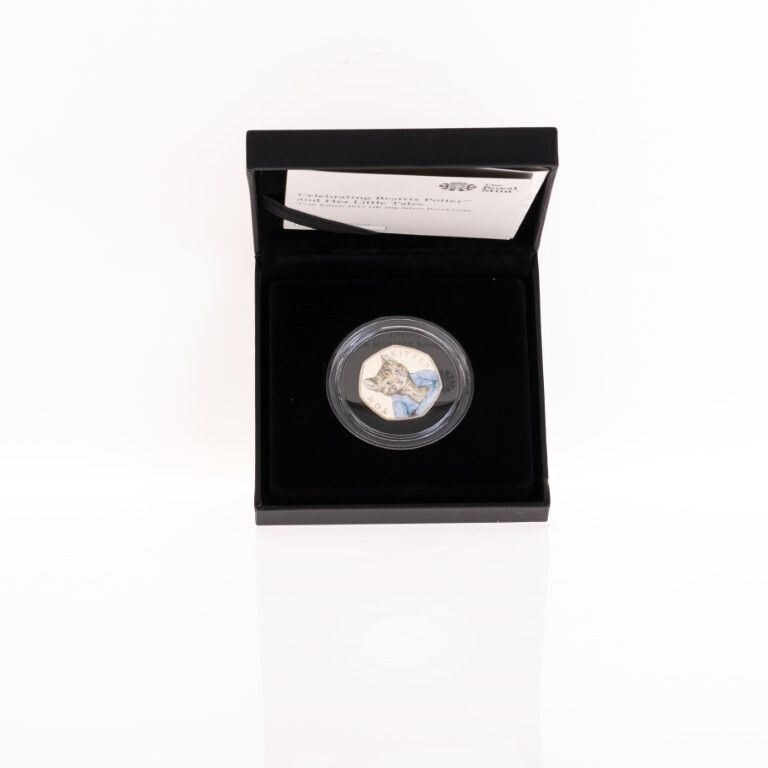 Uncirculated & Certified 2017 Royal Mint Tom Kitten Uk 50p Silver Coin From Beatrix Potter Series photo Home Decor