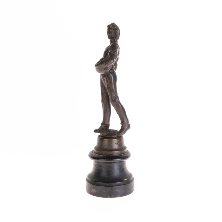 Antique French Bronzed Spelter Harvester Sculpture After Moreau Late 19th Century photo Home Decor