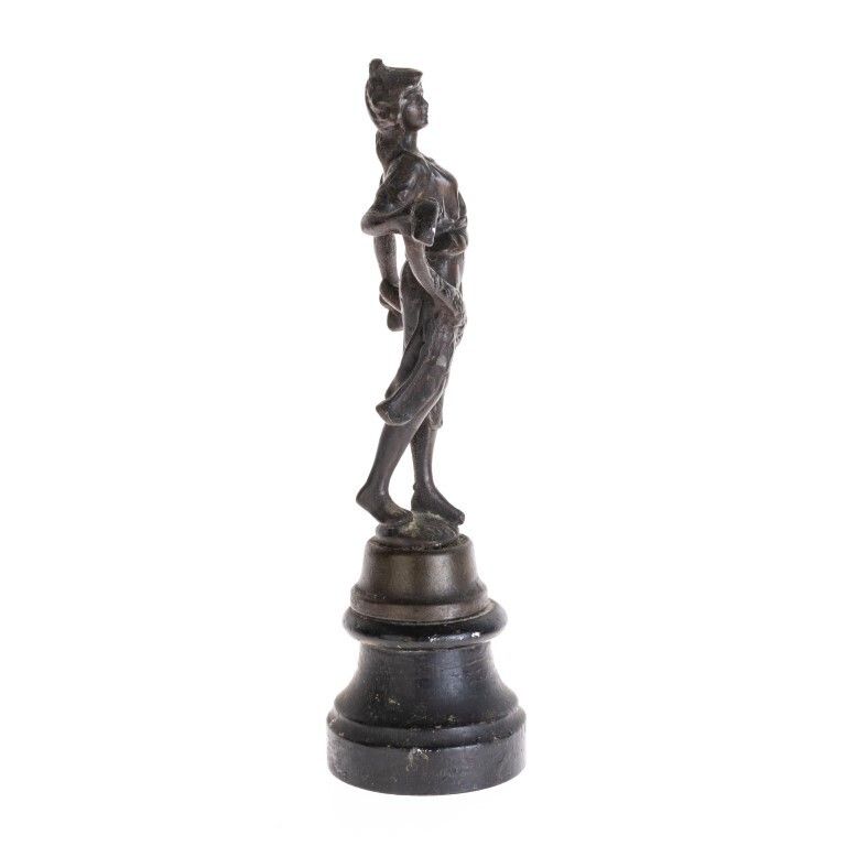 Antique French Bronzed Spelter Sculpture After Moreau Late 19th Century photo for sale