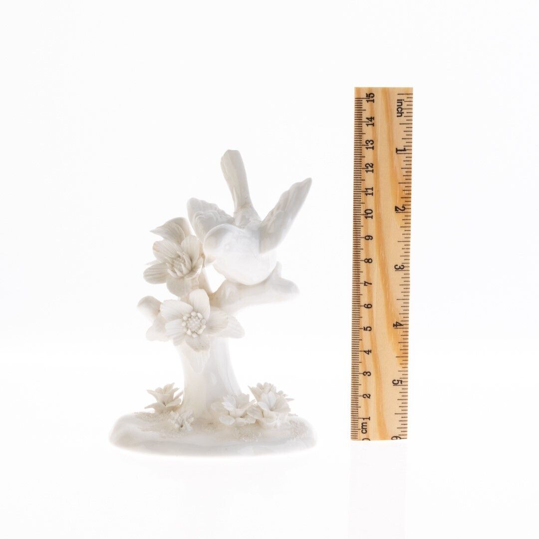 Royal Crown Staffordshire Fine Porcelain Perched Bird Sculpture Modelled By J. T. Jones photo for sale
