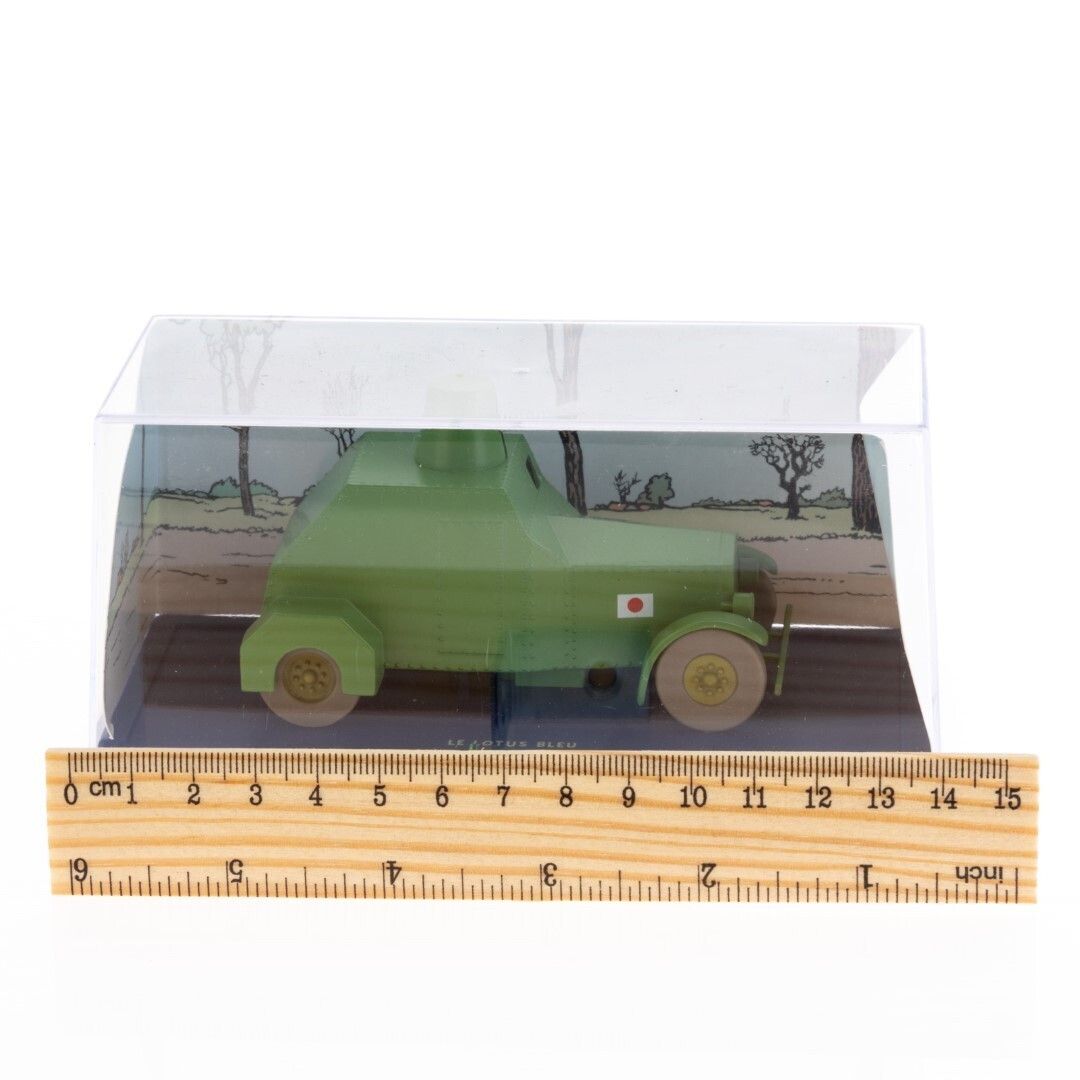 Tintin Armored Vehicle From “The Blue Lotus” 1/43 Scale Diecast Model Vehicle photo for sale