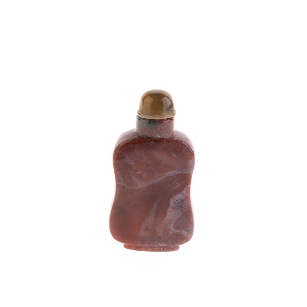 Antique Chinese Qing Dynasty Period Carved Red Agate Snuff Bottle photo furniture