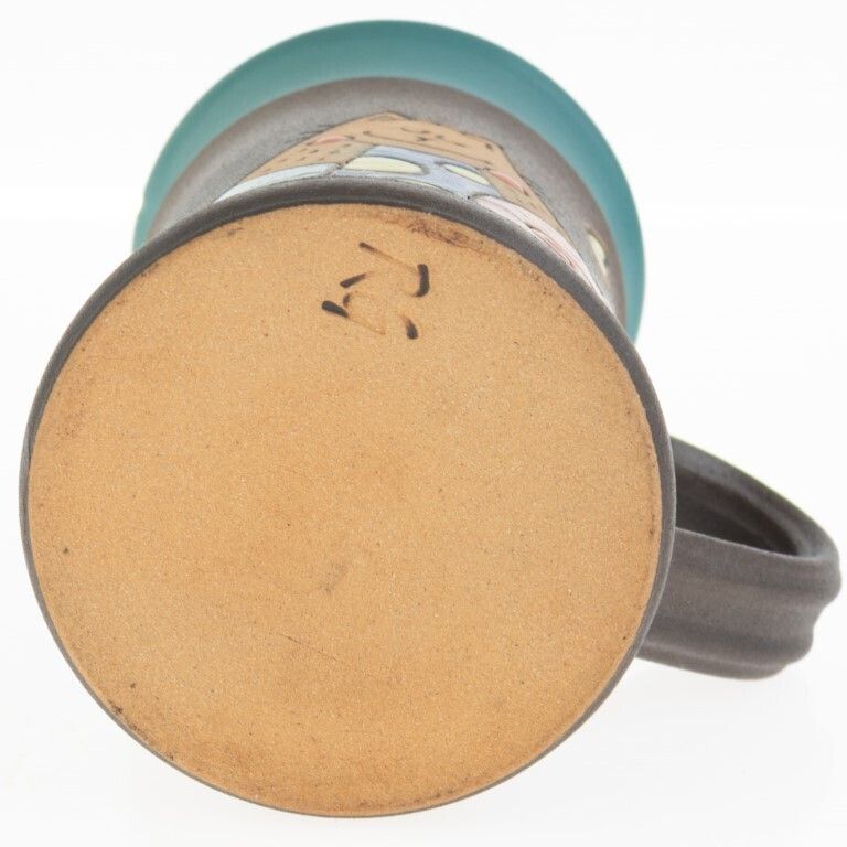 Studio Pottery Ceramic Cat Mug photo furniture