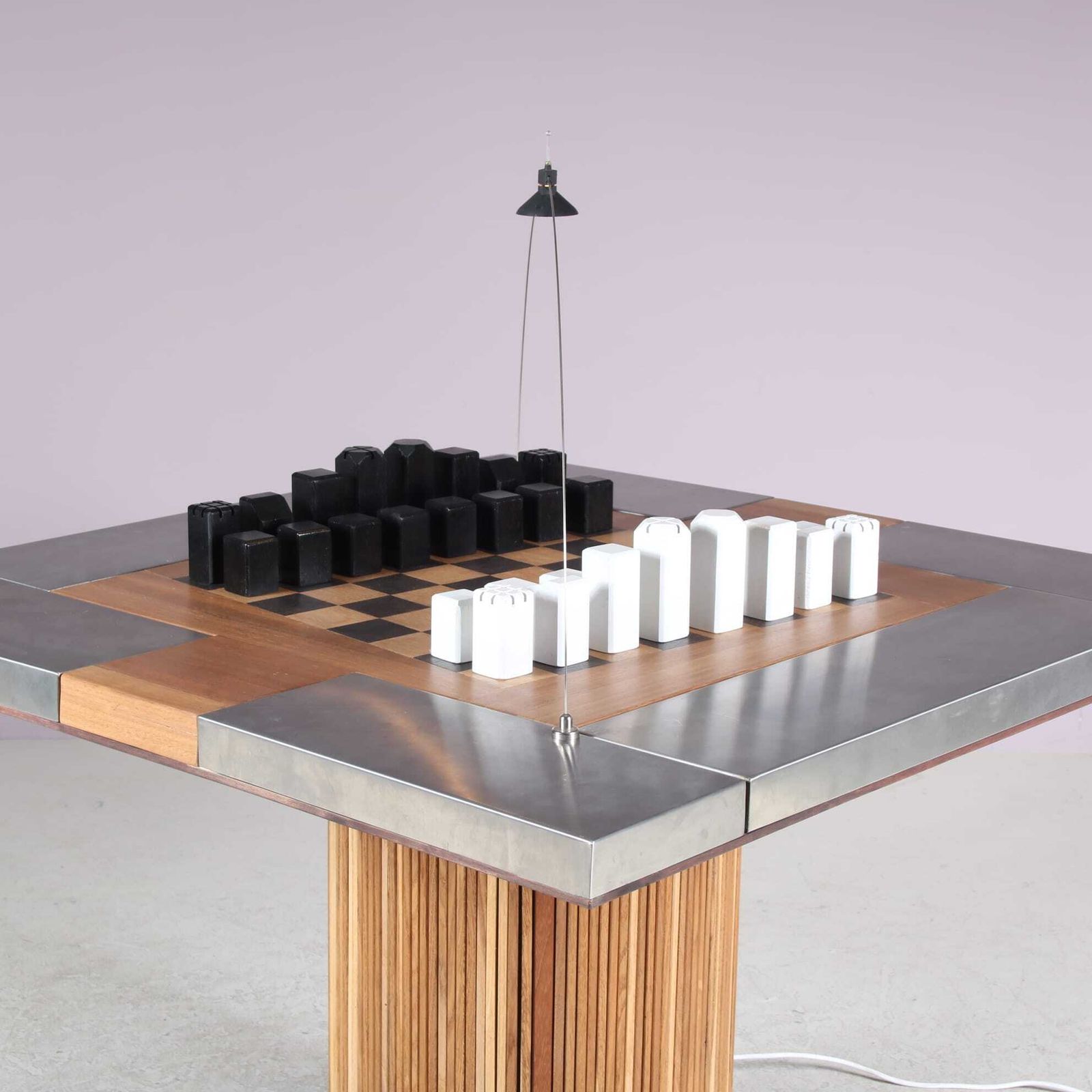 photo vinterior Unique “Pacifico” Chess Table By Franco Bozzi And Duccio Trassinelli – Studio A.R.D.I.T.I., Italy 1973