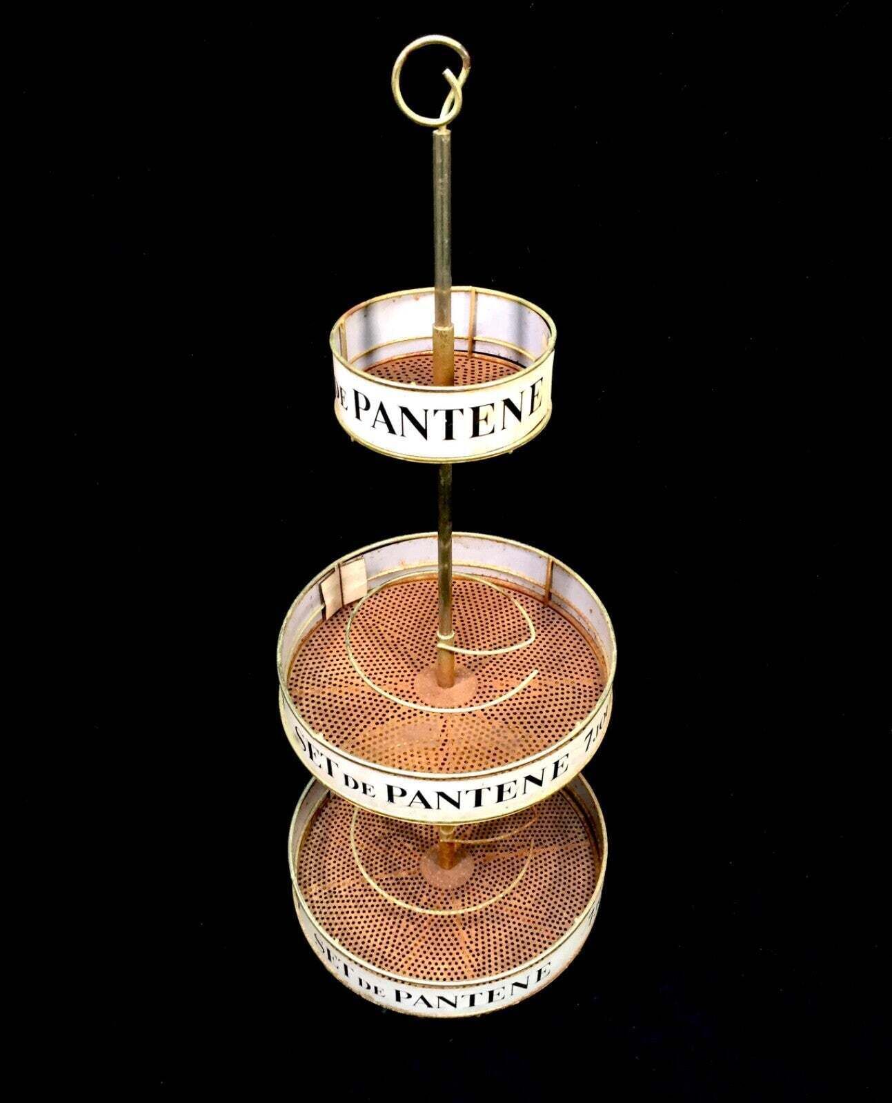 Antique Advertising French Shop Display Rack For Pantene Cosmetics Stand Shelf