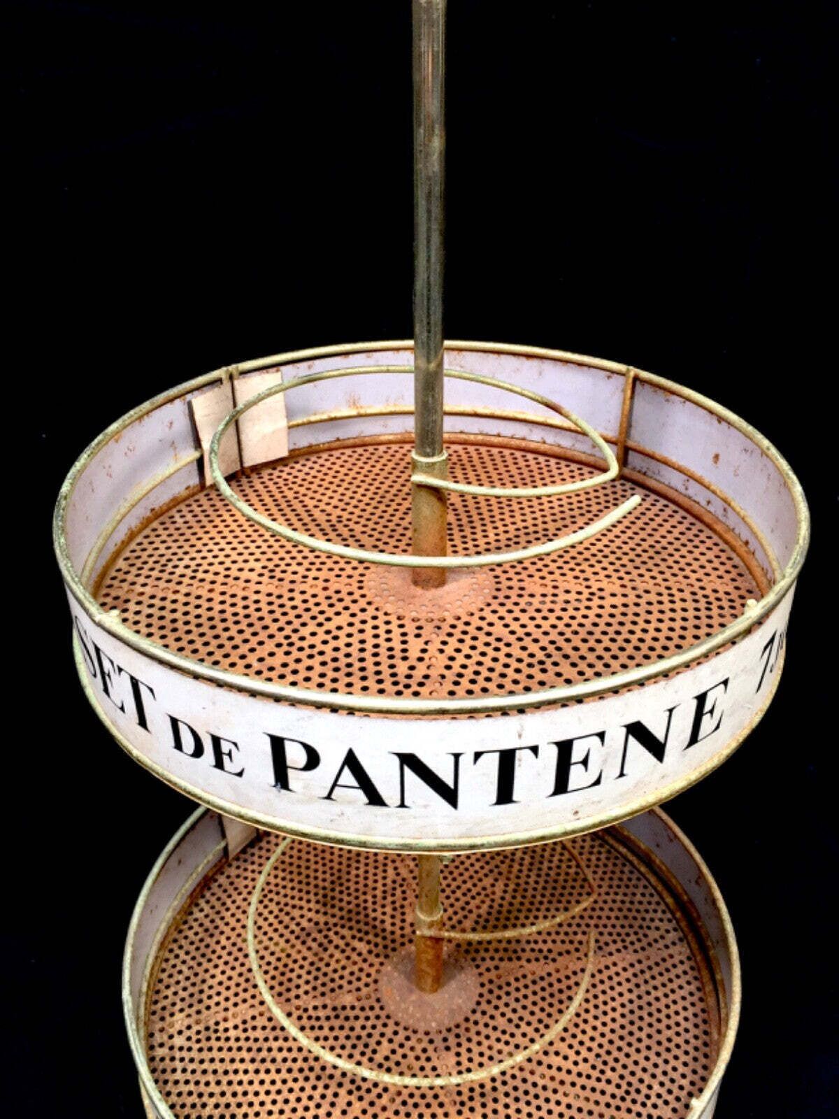 Antique Advertising French Shop Display Rack For Pantene Cosmetics Stand Shelf photo vinterior
