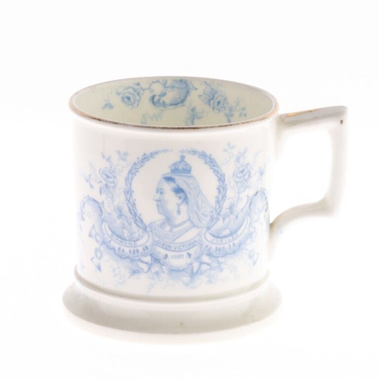Antique Porcelain Ceramic Mug Commemorating Queen Victoria’s Diamond Jubilee