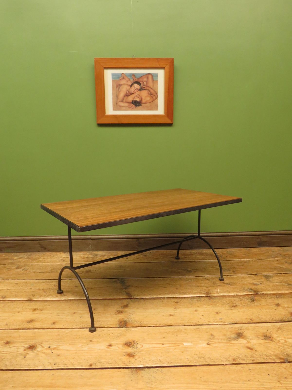 photo furniture Mid Century Modern Iron Based Coffee Table
