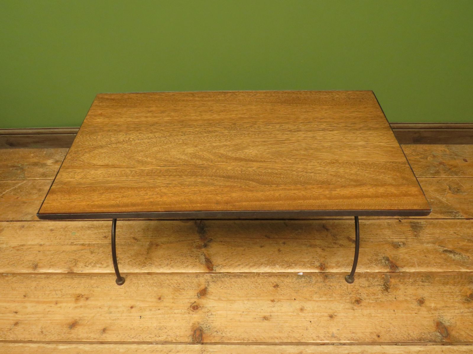 Furniture Mid Century Modern Iron Based Coffee Table photo