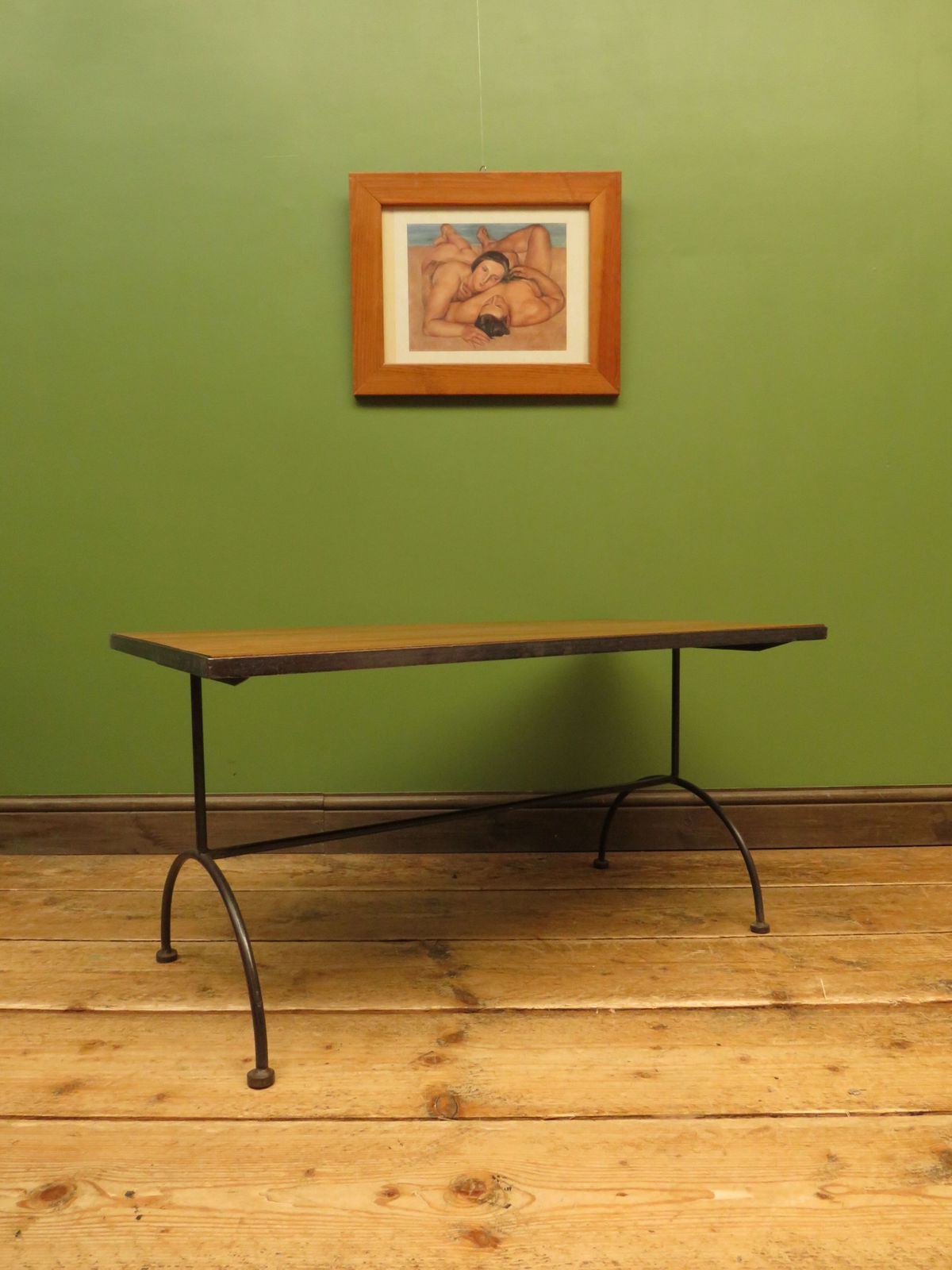 photo buy Mid Century Modern Iron Based Coffee Table