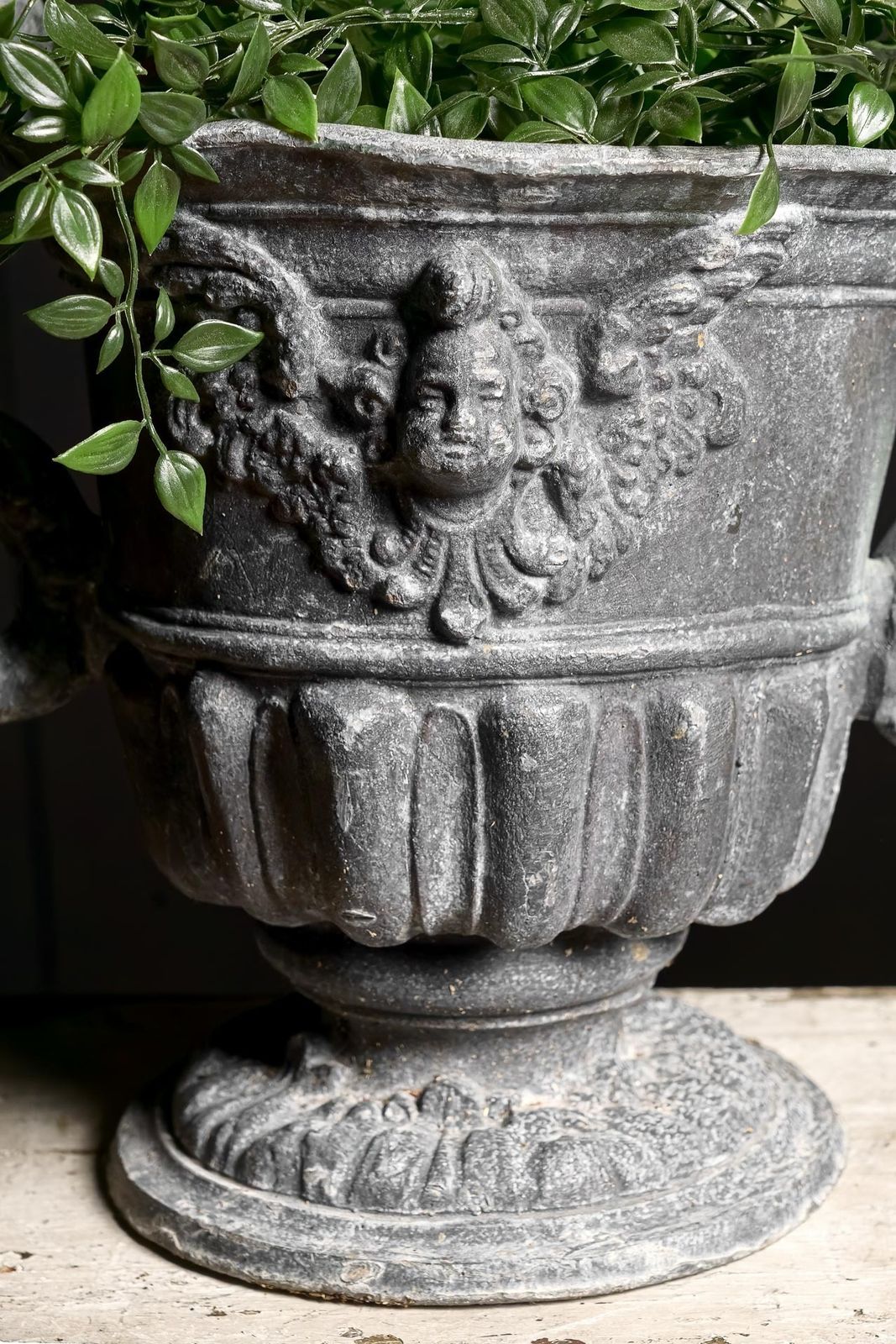 Pair Of William And Mary Lead Urns photo for sale