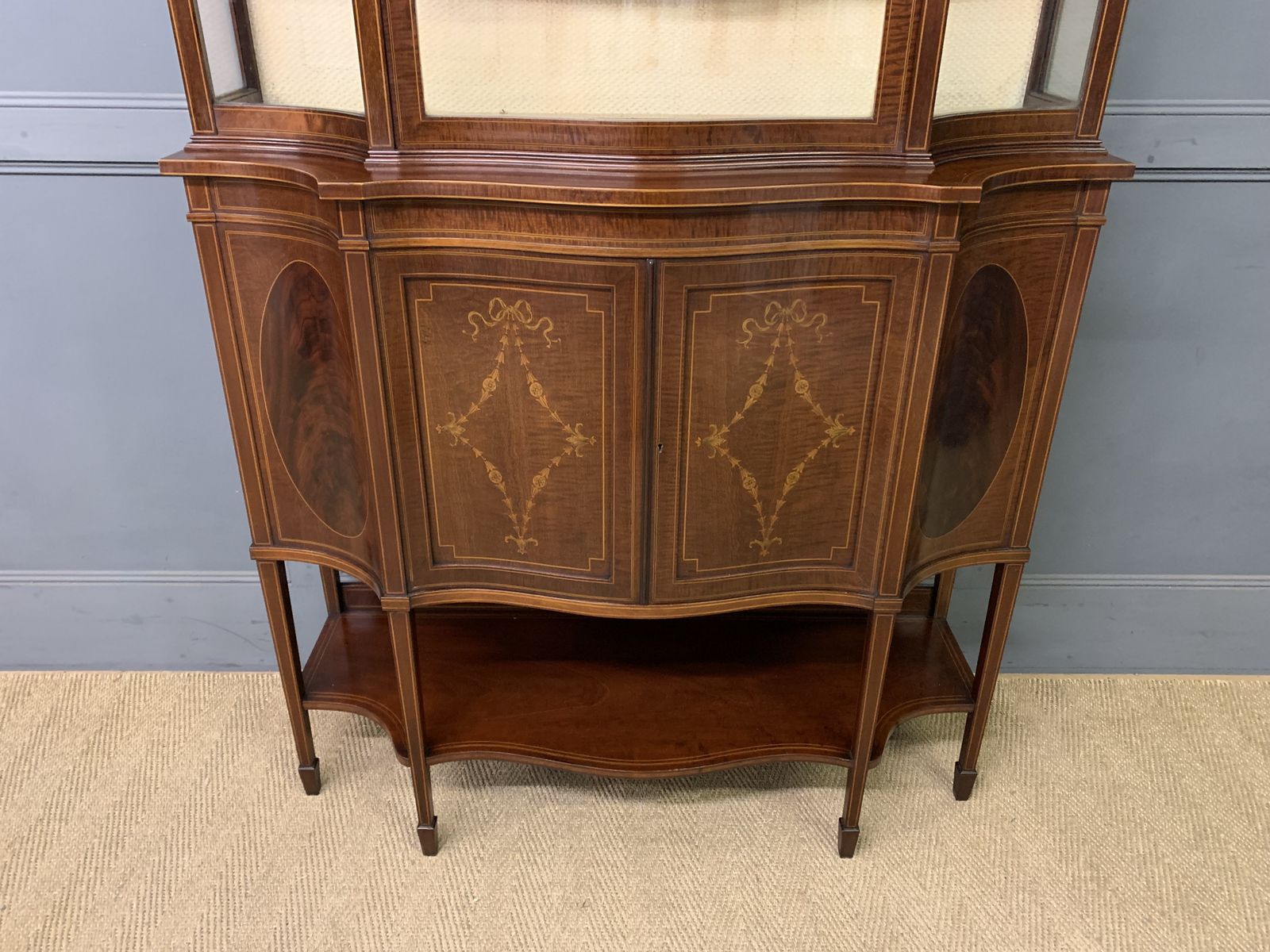 Maple & Co. Inlaid Mahogany Display Cabinet photo 2250.0