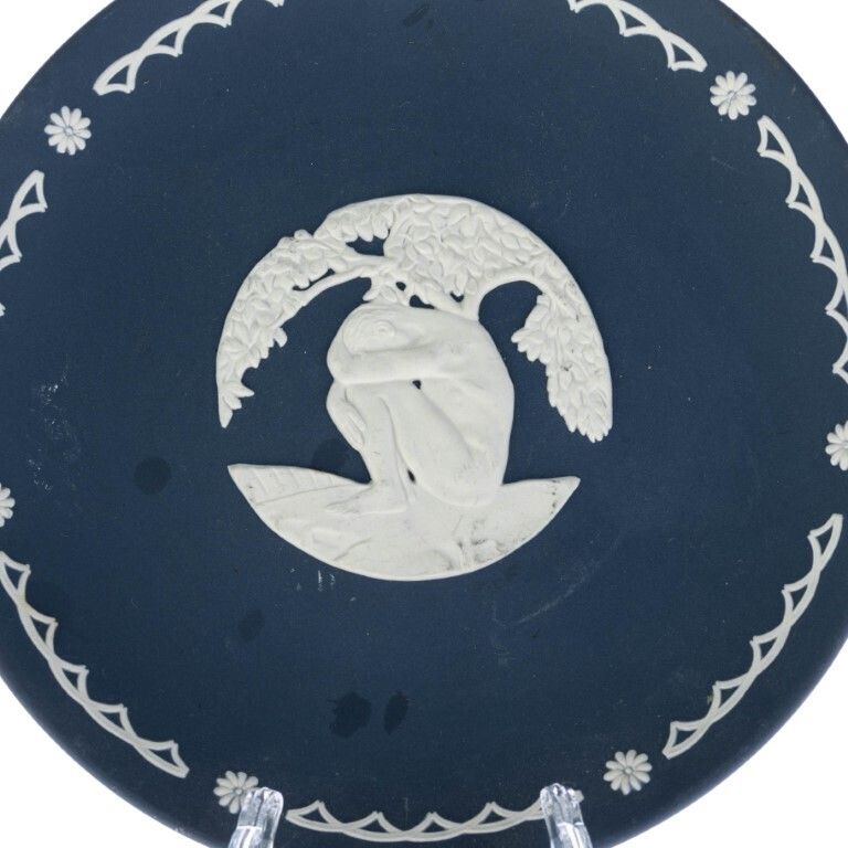 Wedgwood Portland Blue Jasperware Ceramic Porcelain Adam Wall Plaque Limited To 500 photo furniture