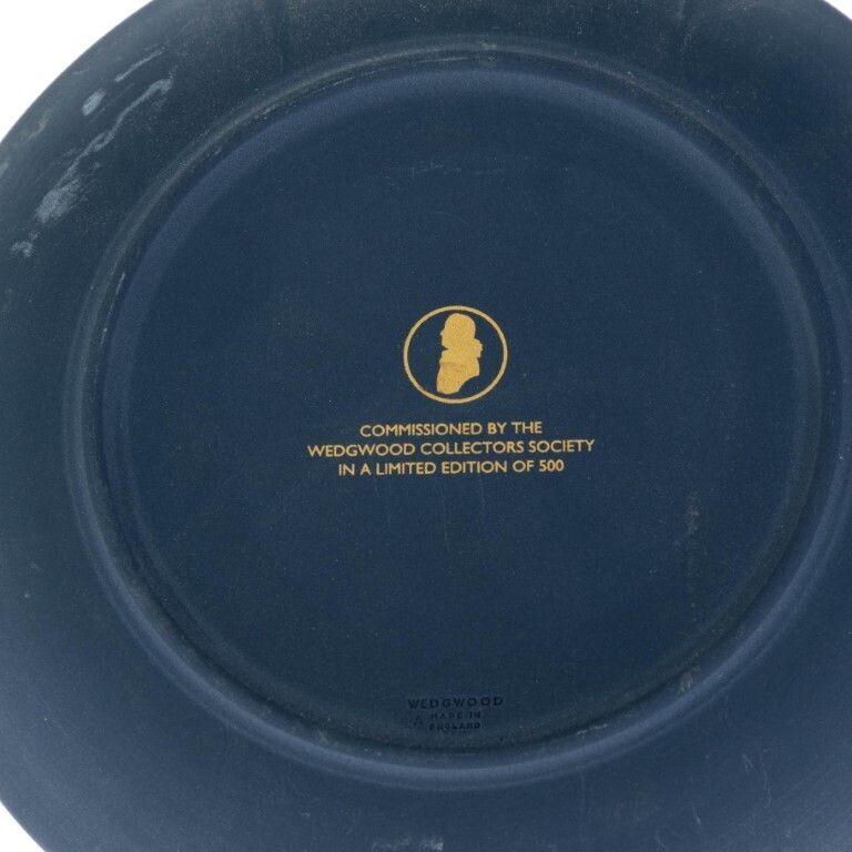 Wedgwood Portland Blue Jasperware Ceramic Porcelain Adam Wall Plaque Limited To 500 photo vinterior