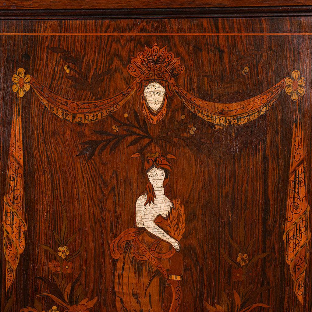 Small Antique Corner Cabinet, English, Georgian Revival, Cupboard, Edwardian photo 1325.0