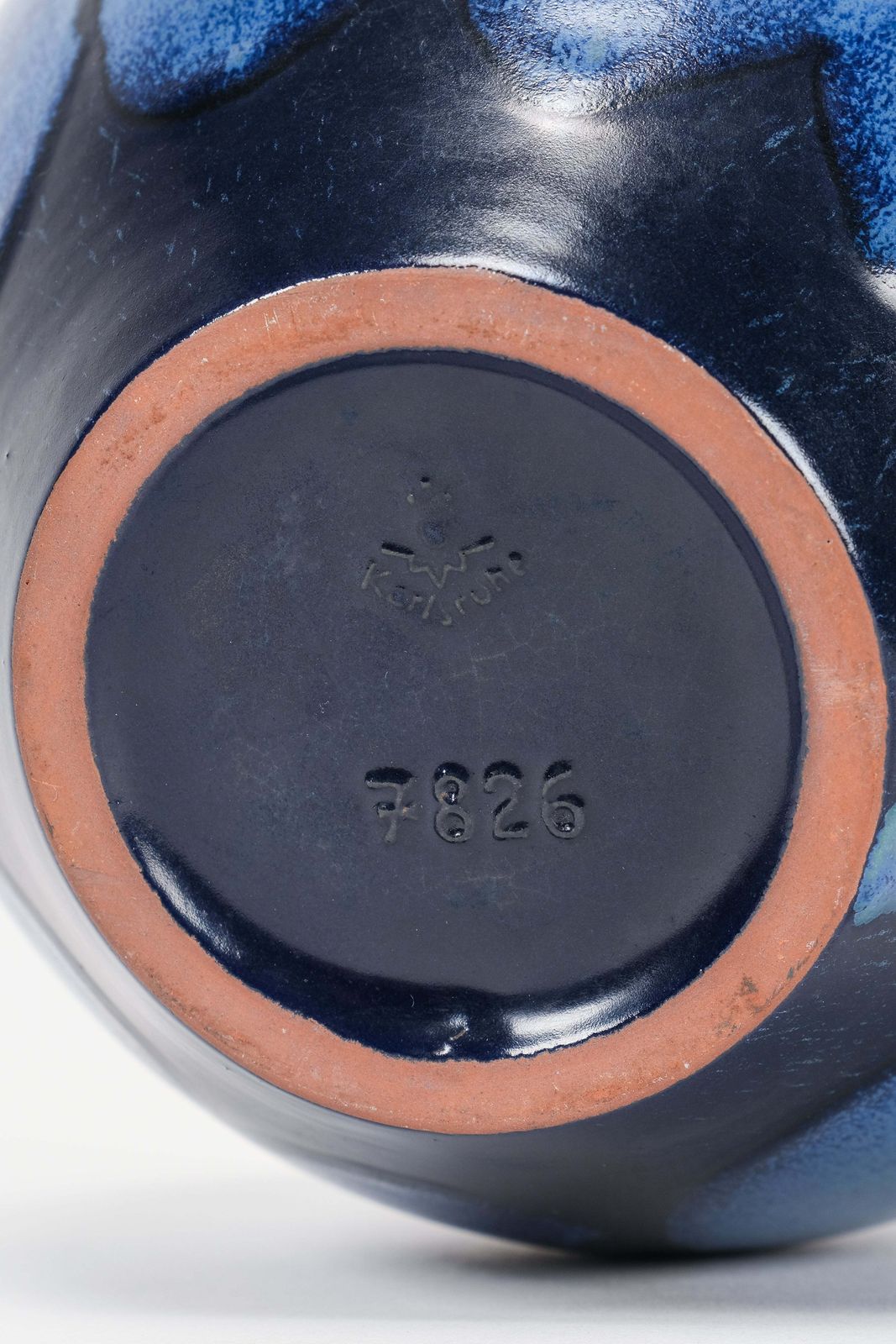 photo for sale F. Glatzle, Karlsruhe Majolica Ceramic Vase, Germany, 1960s