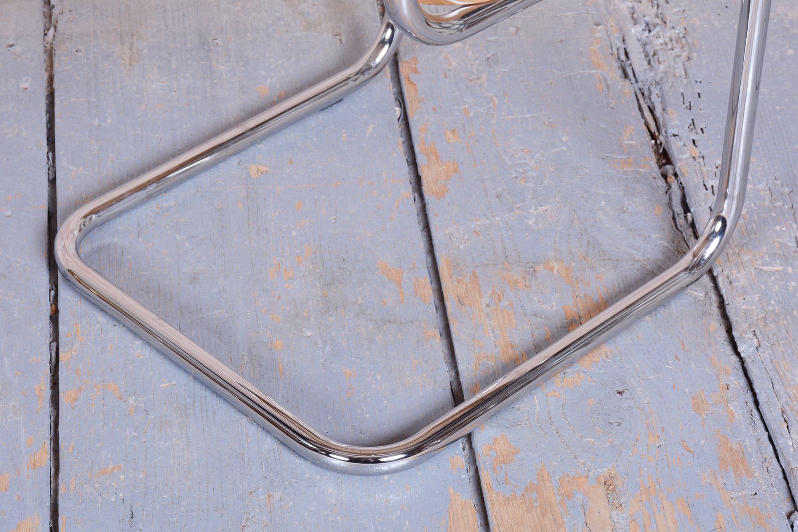 Restored Bauhaus Cesca Chair, By Marcel Breuer, Chrome, Beech, Italy, 1980s photo Furniture