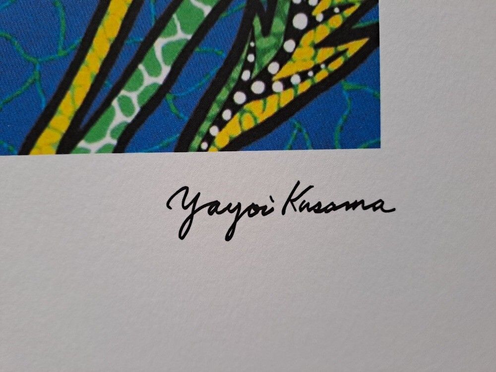 Yayoi Kusama Signed Flowers Certificate photo 495.0
