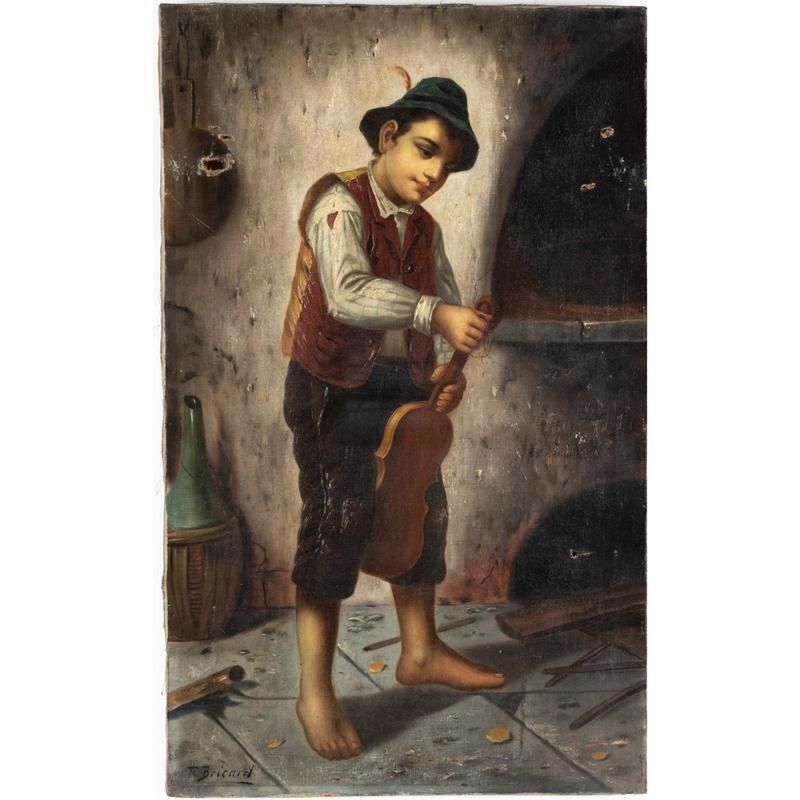 Francois Xavier Bricard (1881 1935) Signed Oil Painting On Canvas