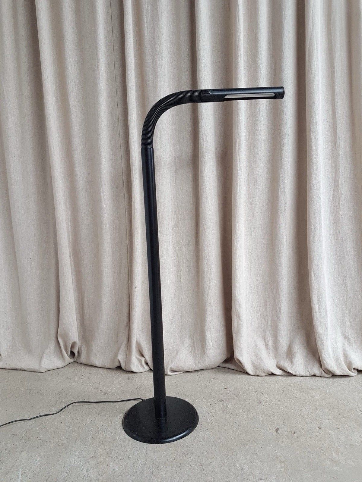 Vtg Late Mid Century Floor Danish Bendy Cobra Floor Lamp By A/S Lyfa R877 photo 345.0
