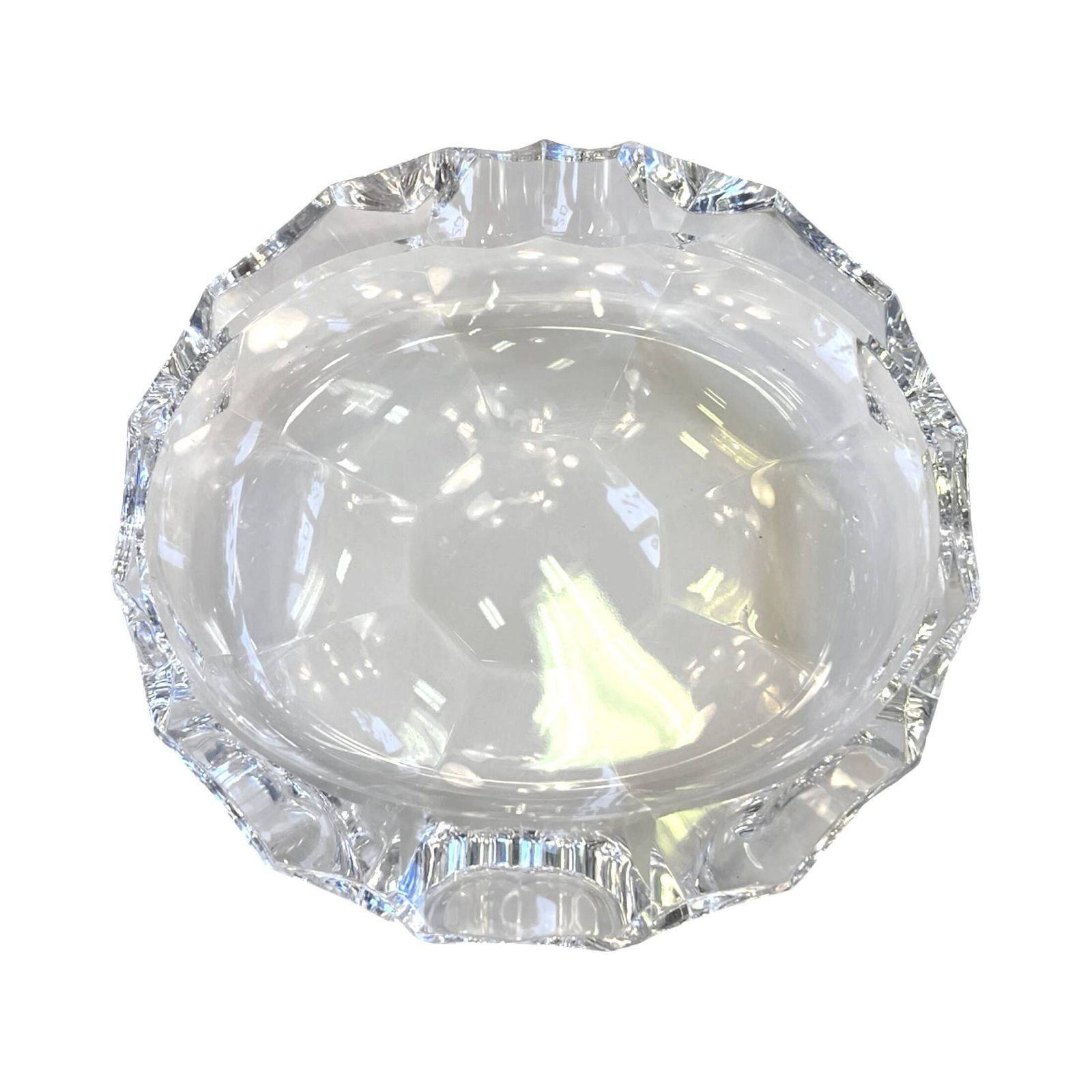 photo furniture Jablonecke Sklarny Crystal Ashtray In Desna, Czechoslovakia, 1970s