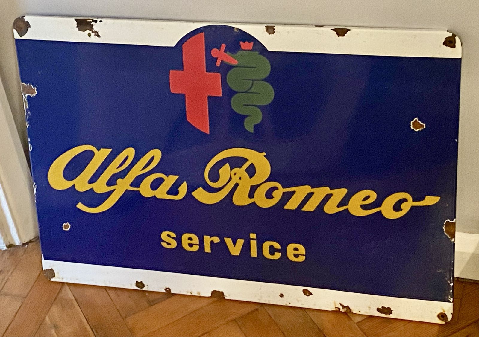 Home Decor Large Alfa Romeo Enamel Metal Dealership Service Sign Garage Signage Auto Showroom Art Stelvio Giulia Quadrifoglio Alfa 33 156 147 Giulietta photo