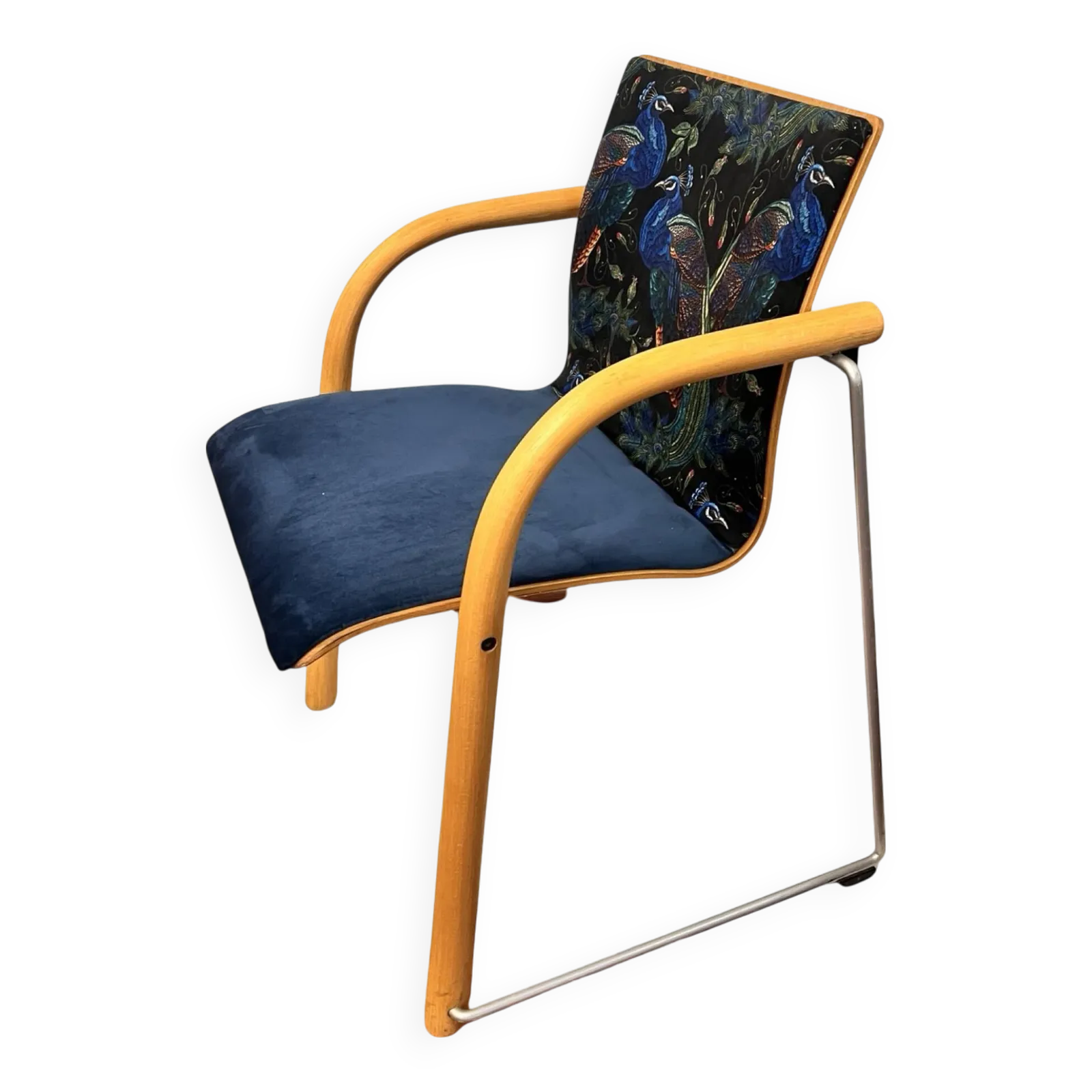 Upholstered Chair, Type S320, Designed By W. Schneider, U. Böhme, Thonet, Germany, 1984