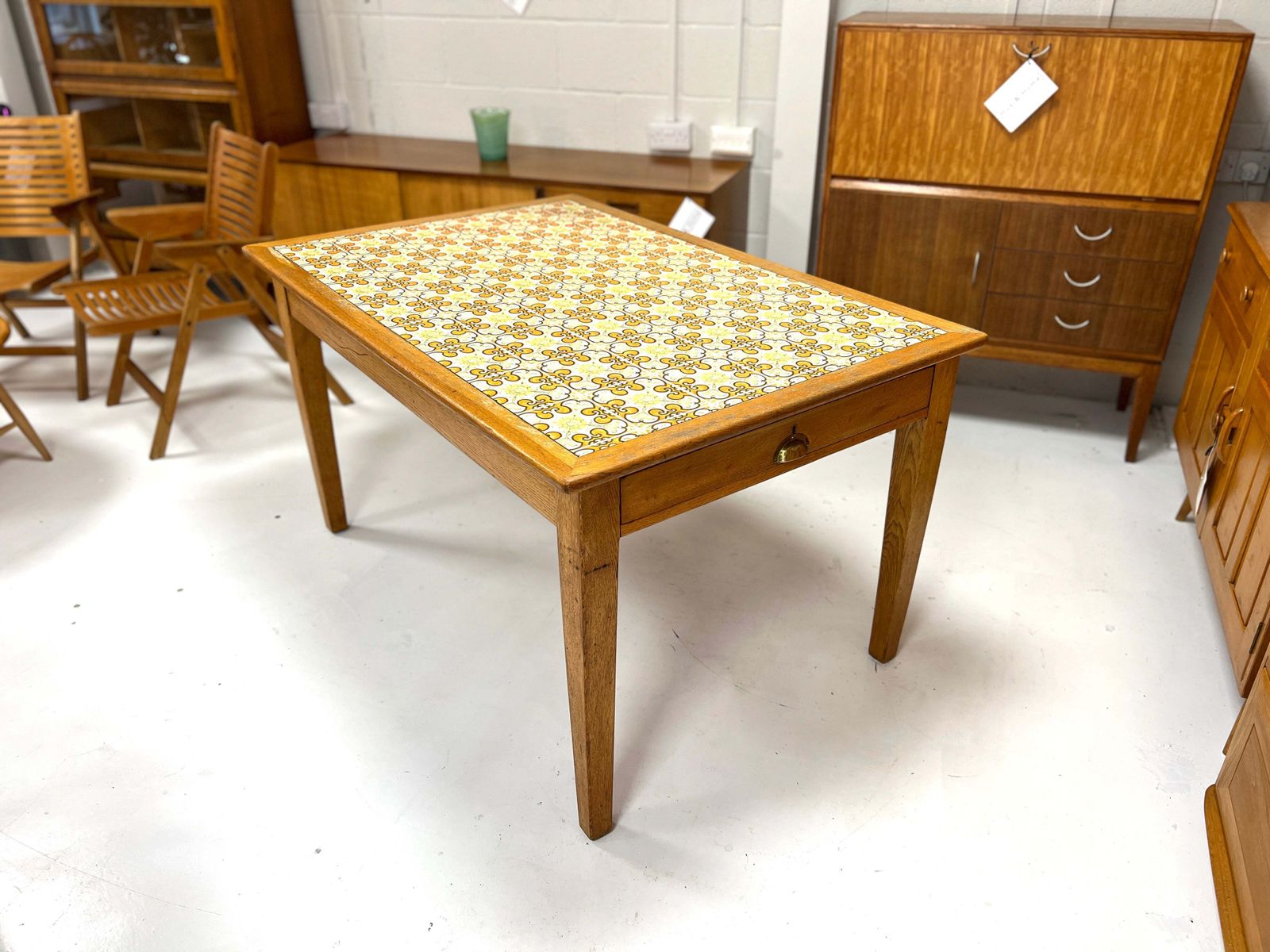 Mid Century, Oak Dining Table, Mid 20th Century photo for sale