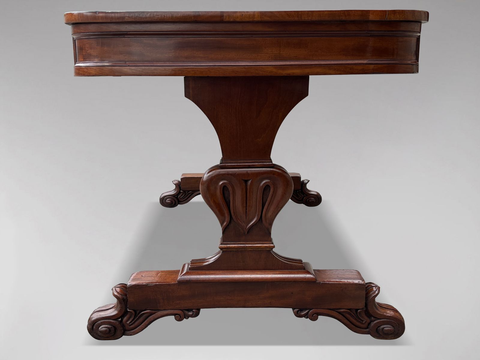 Early 19th Century William IV Period Mahogany Library Writing Table photo furniture