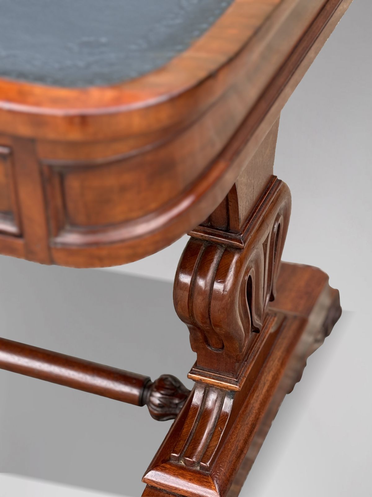 Early 19th Century William IV Period Mahogany Library Writing Table photo Furniture