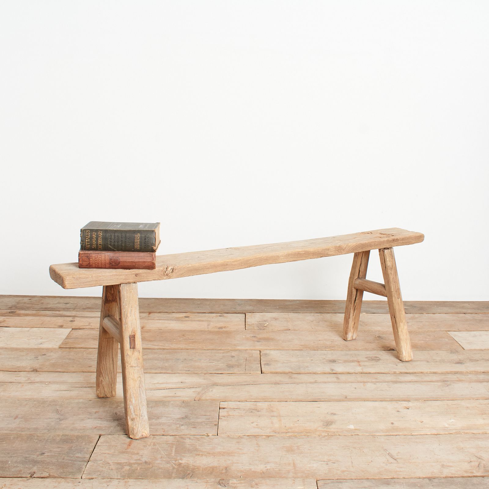Antique Reclaimed Rustic Wooden Hallway Pig Bench  Cx