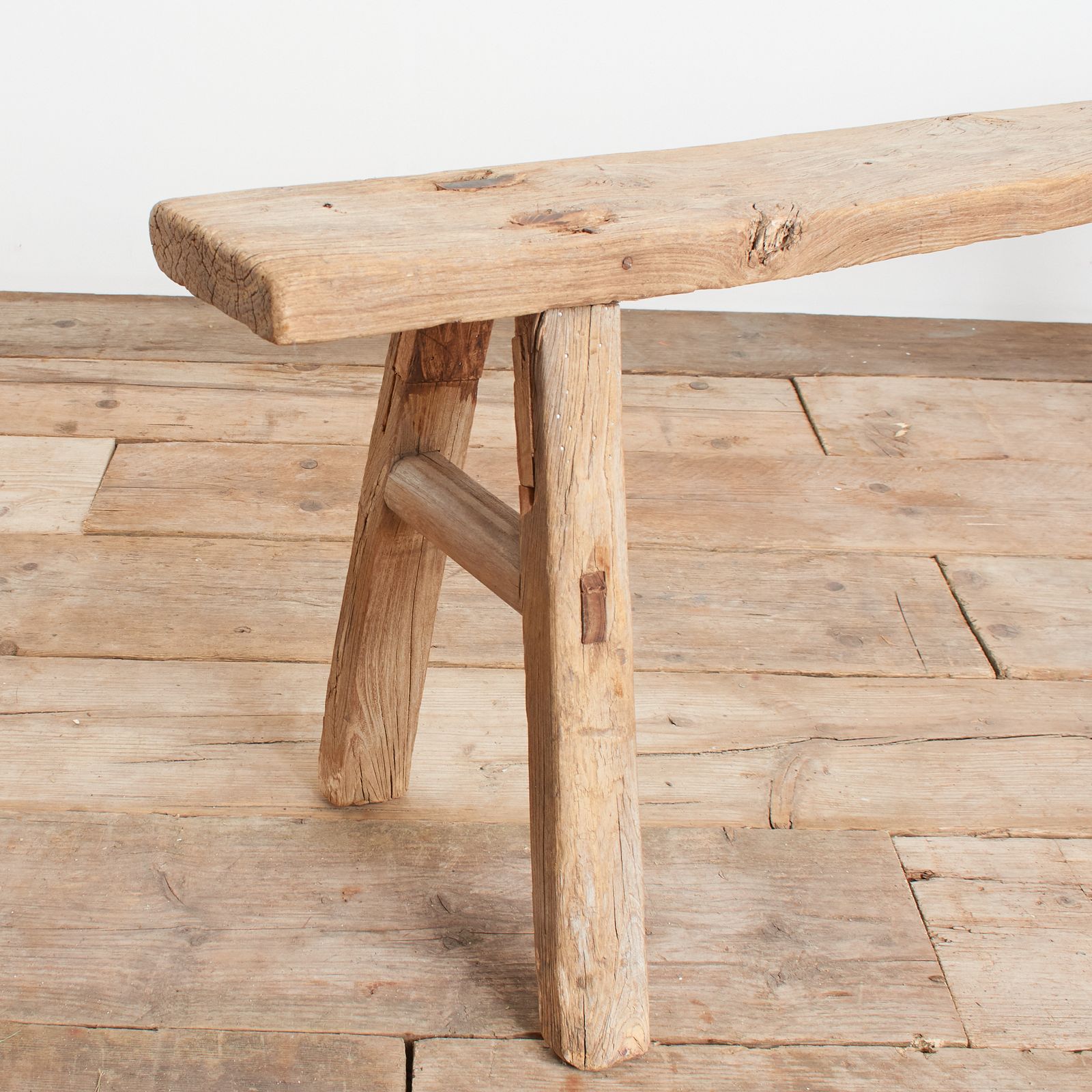 Antique Reclaimed Rustic Wooden Hallway Pig Bench  Cx photo Furniture