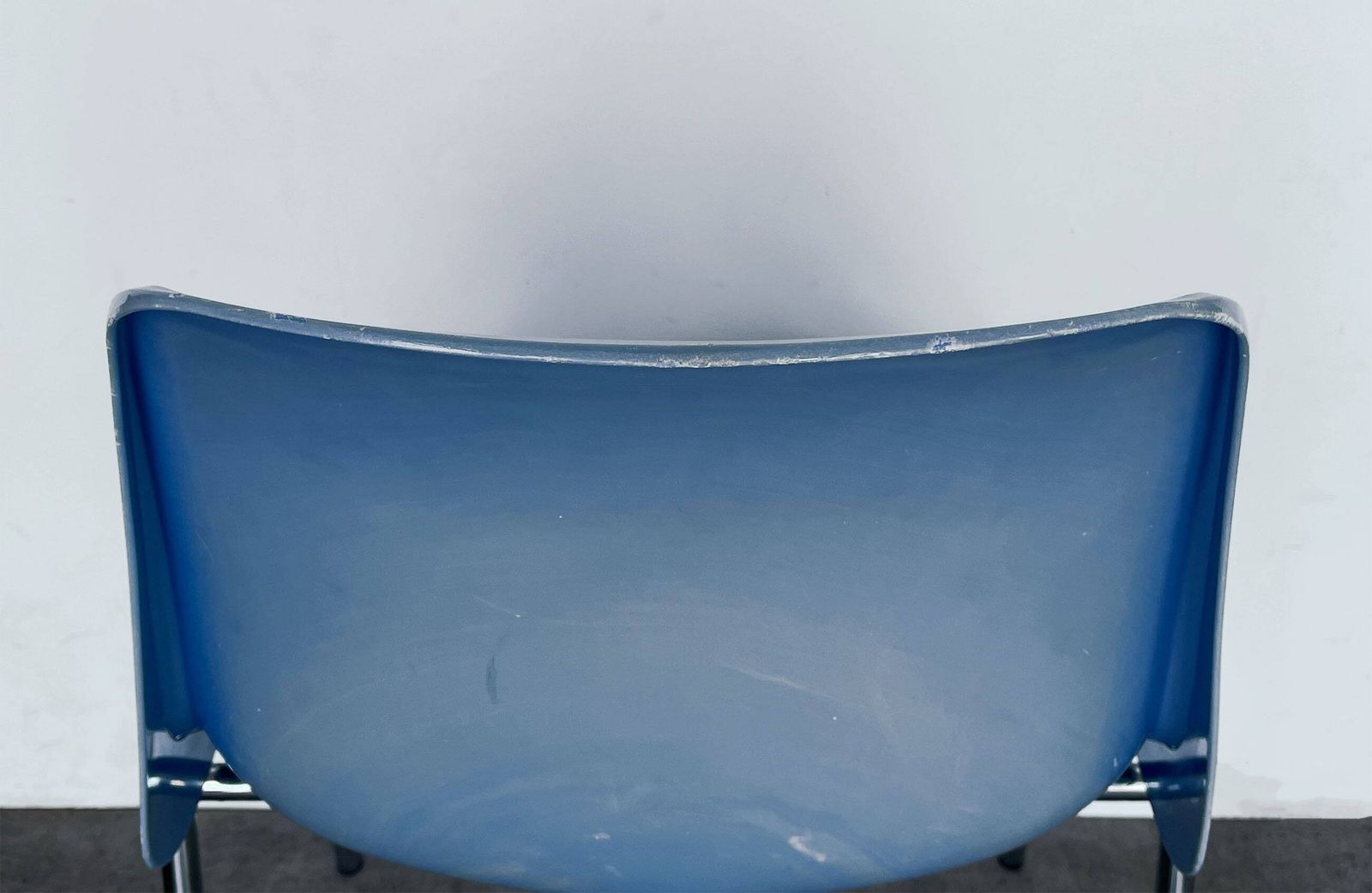 Vintage Mid Century Blue Helmut Starke Design Stacking Chairs By Primo Furniture (Eight Available) photo buy
