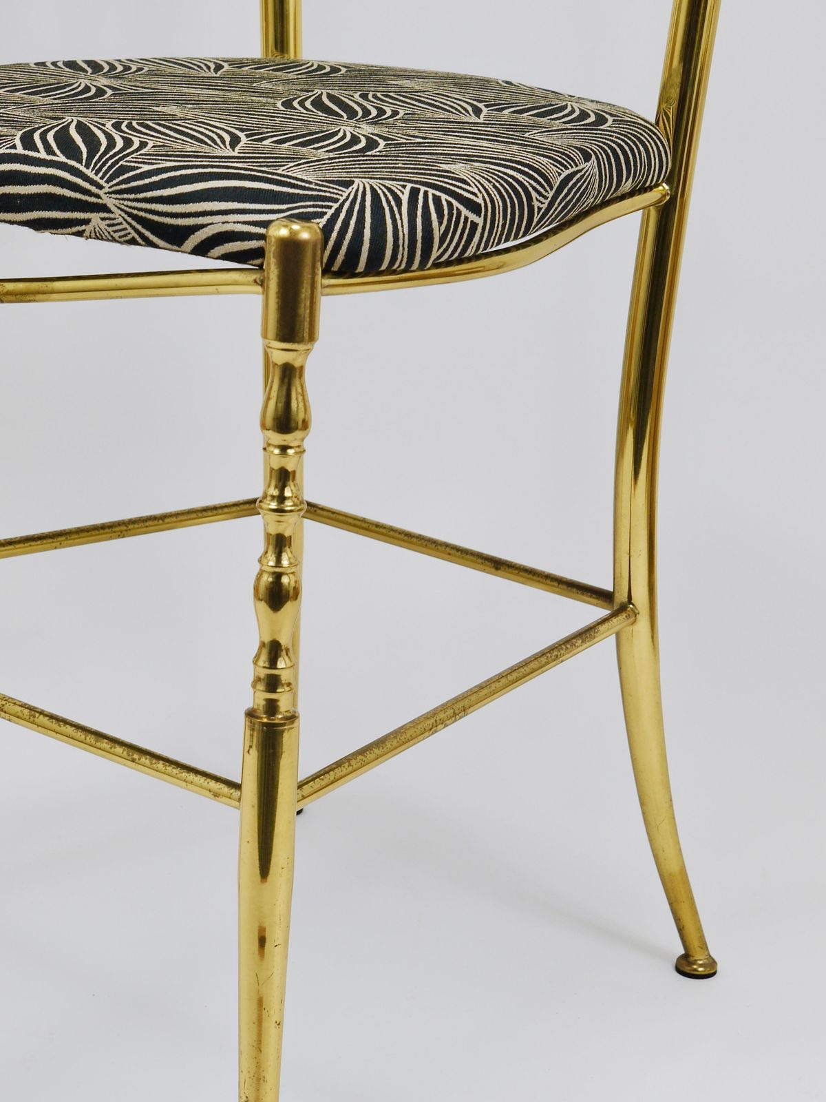 Chiavari Midcentury Brass Chair By Giuseppe Gaetano Descalzi, Italy, 1950s photo buy