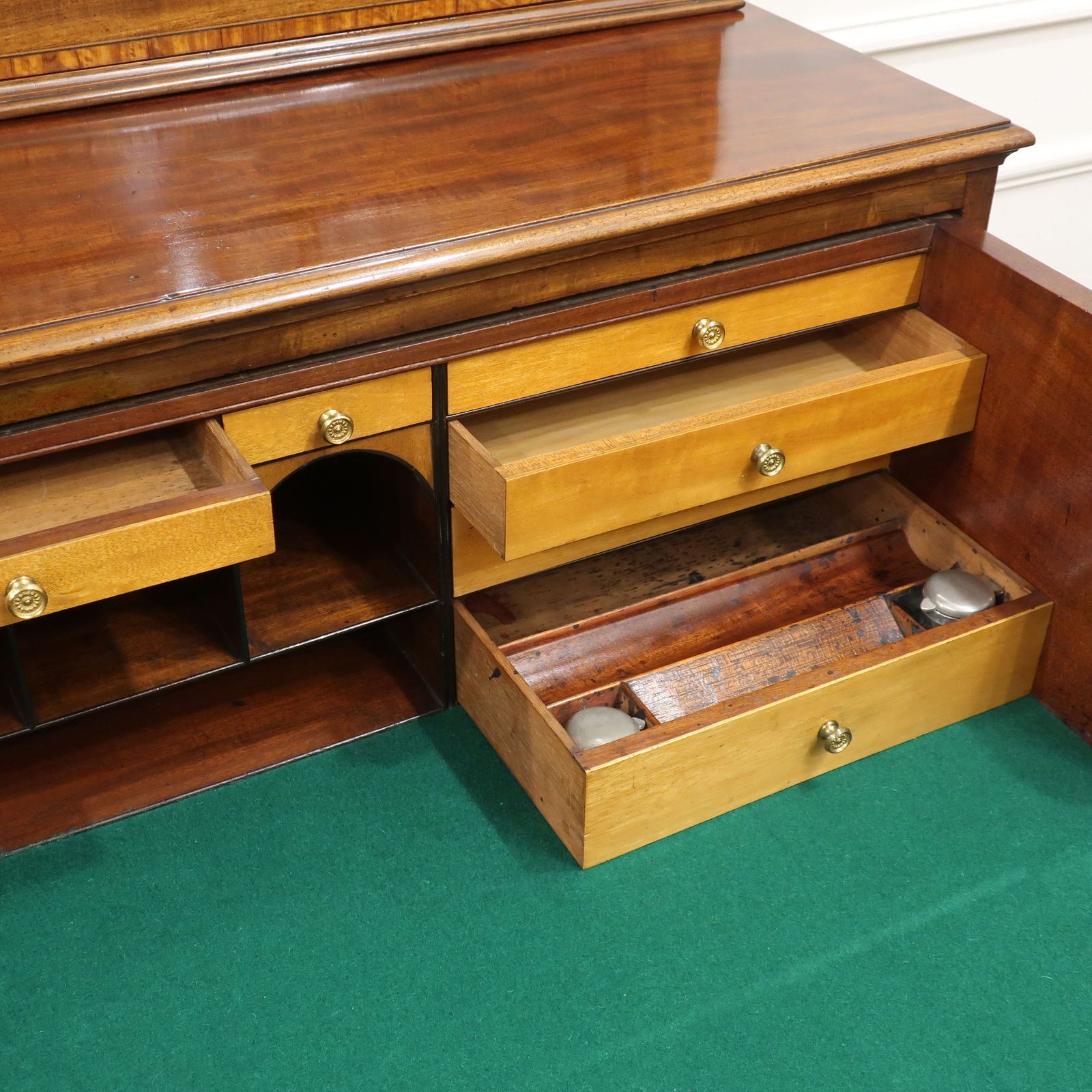 photo furniture Georgian Mahogany Secretaire Bookcase Attributed To Gillows