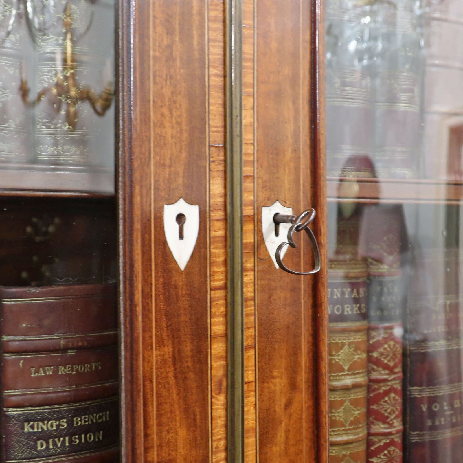 photo vinterior Georgian Mahogany Secretaire Bookcase Attributed To Gillows