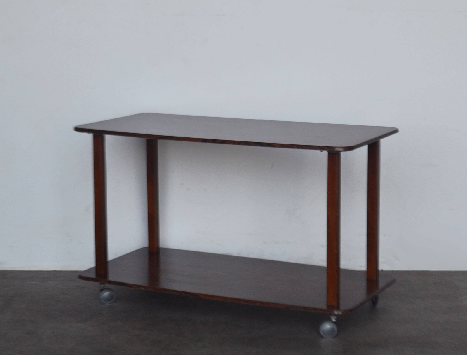 Mid Century Rosewood Two Tier Drinks Trolley / Hostess Trolley / Bar Cart / Side Table