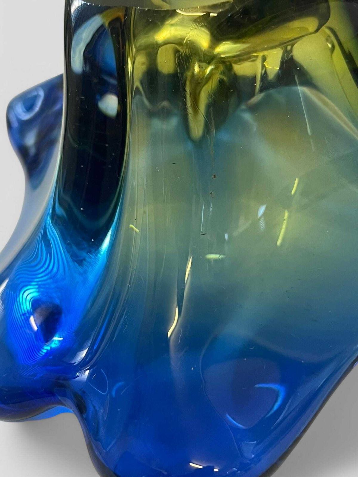 photo furniture Mid Century Glass Bowl / Ashtray By Hana Machovska For Mstisov Czech Glass
