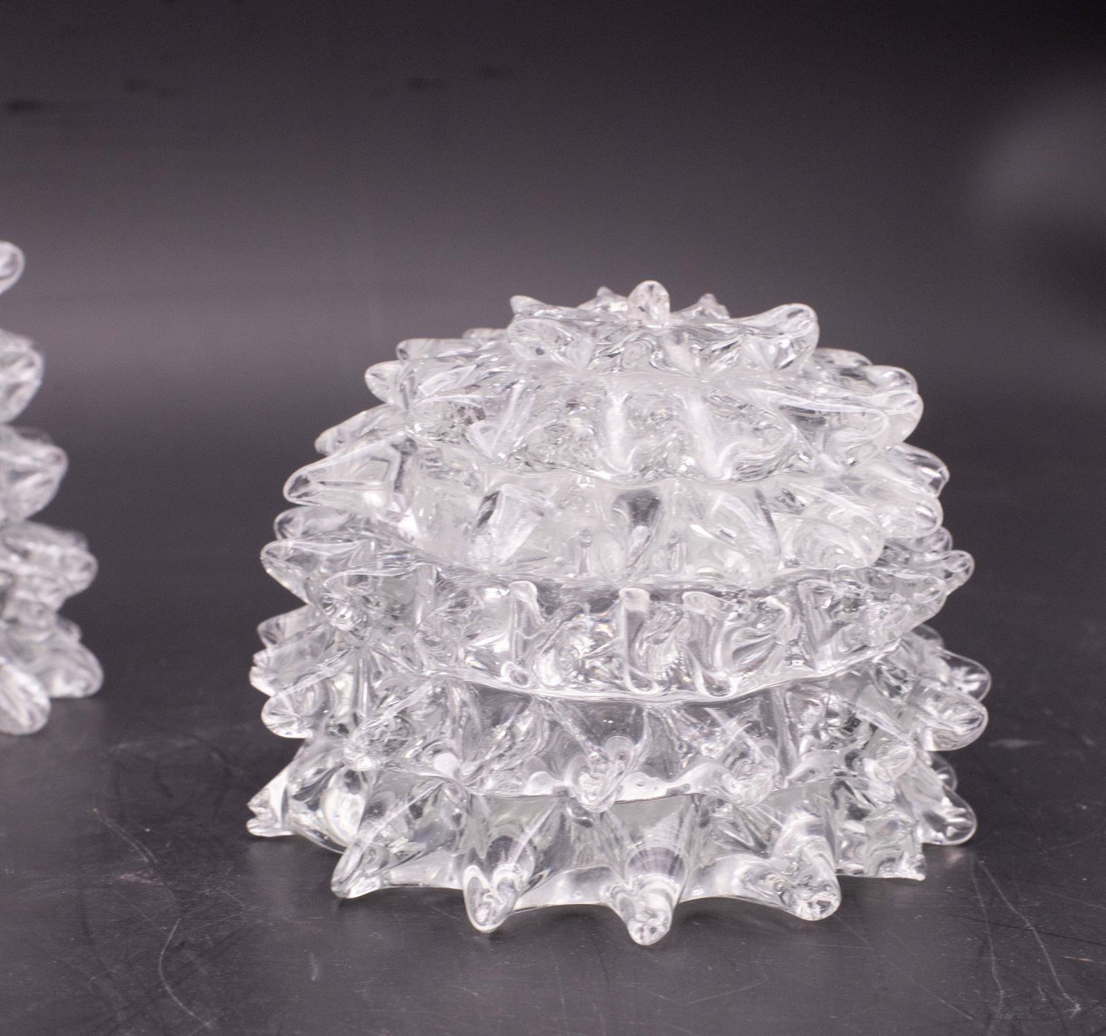 Set Of 3 Ercole Barovier Rostrato Murano Italian Glass Vase For Barovier & Toso photo buy