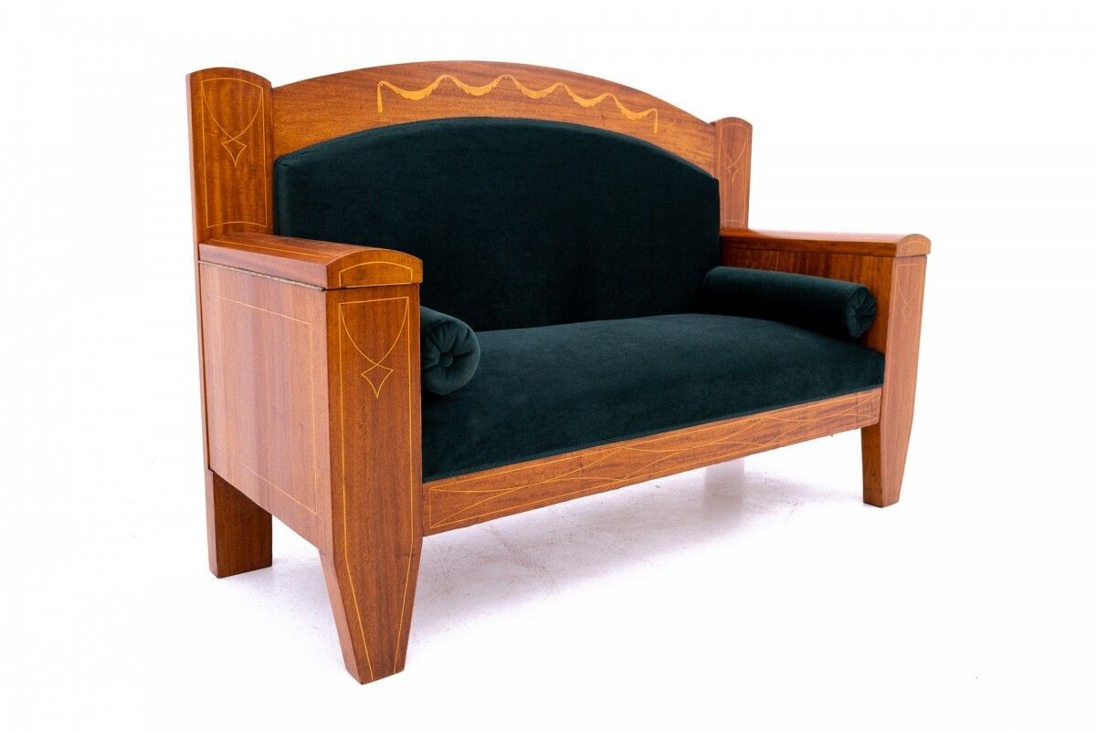 Green Living Room Set, Northern Europe, Circa 1890. photo 4685.0