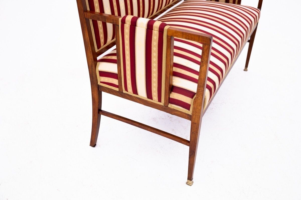 Furniture Antique Living Room Set From The End Of The 19th Century. After Renovation. photo