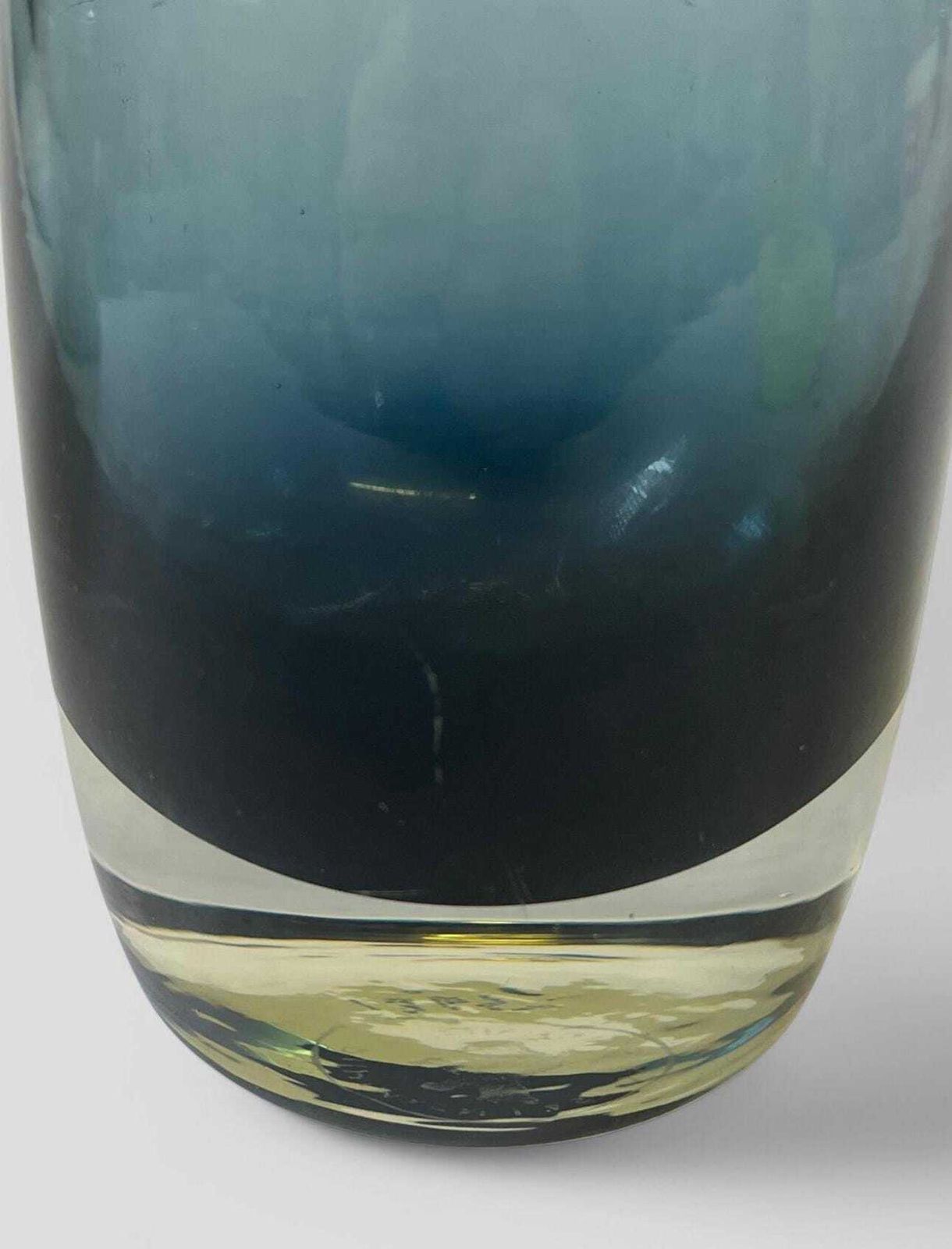 Mid Century Smoked Blue Glass Model 1365 Vase By Tamara Aladin For Riihimaki / Riihimaen Lasi Oy Finland photo Home Decor